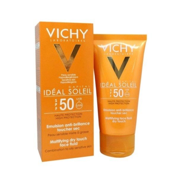 VICHY IDEAL SOLEIL ÉMULSION ANTI-BRILLANCE SPF 50 TOUCHER SEC 50 ML