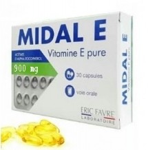 ERIC FAVRE MIDAL E vitamine E en capsules 900mg (30 capsules)