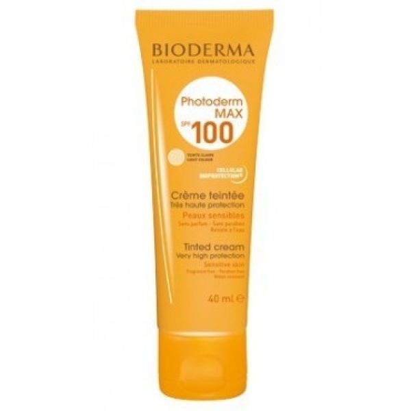 BIODERMA PHOTODERM MAX SPF 100+ 40ML CRÈME SOLAIRE TEINTÉE DORE