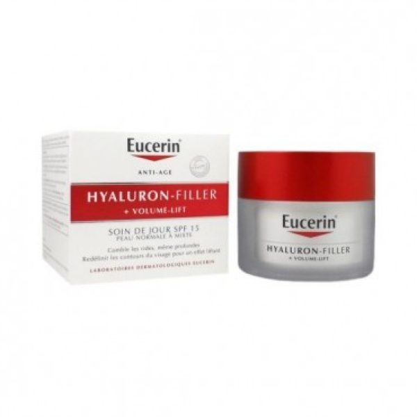 EUCERIN HYALURON FILLER VOLUME-LIFT SOIN DE JOUR SPF 15 PEAU NORMALE 50ML